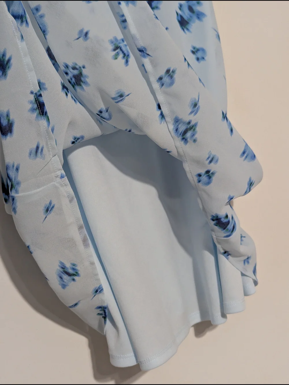 wild fable Light Blue and Navy Floral Slip Dress